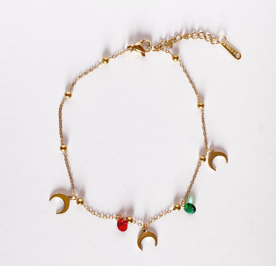 Crescent clearance moon anklet